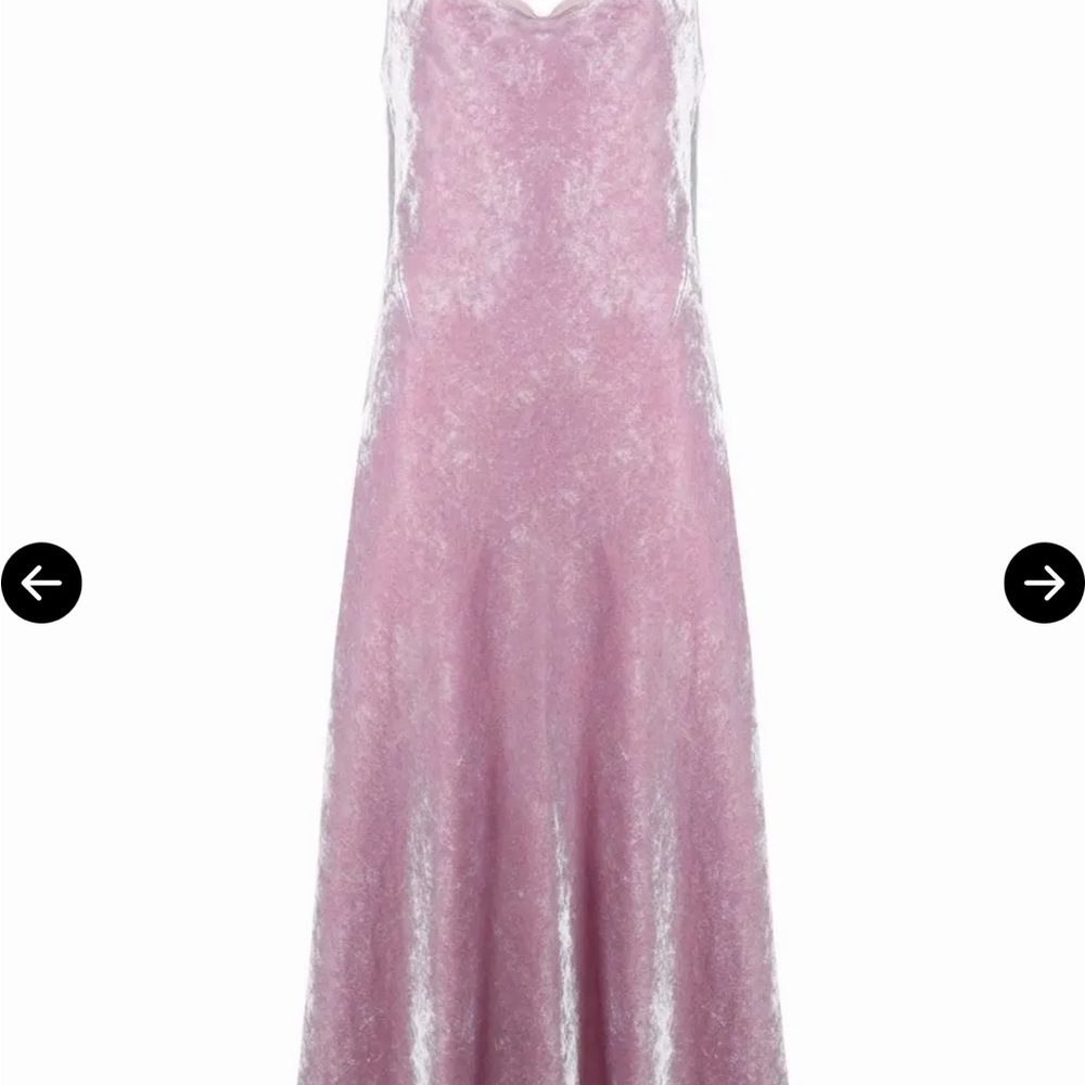 Marc Jacobs Pink Velvet Maxi Dress